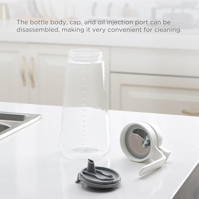 Auto Flip Glass Olive Oil Dispenser, Dispenser - Image 7
