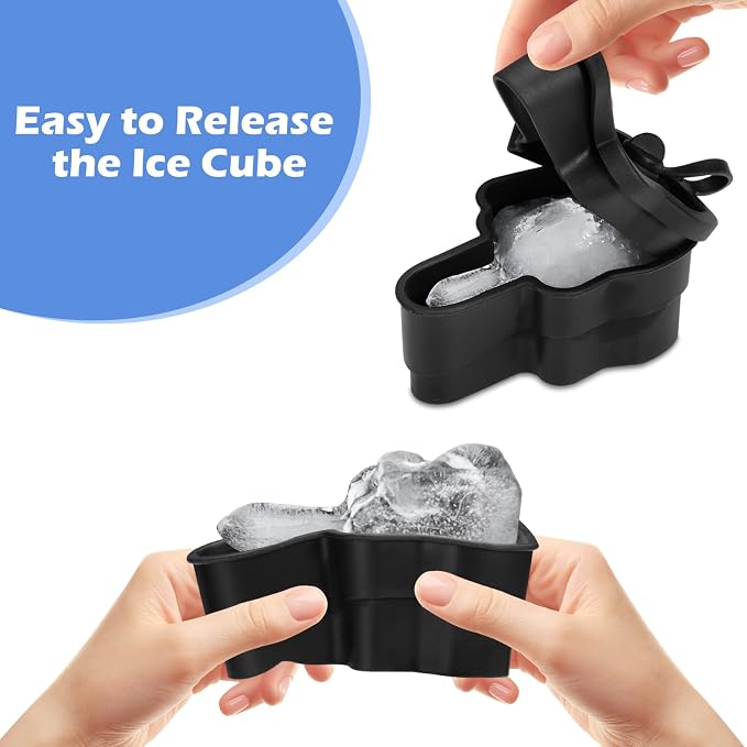 Middle Finger Ice Cube Mold – Large Reusable Silicone Tray - Image 3