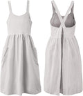 Uaussi Cotton Linen Apron Cross Back Work Apron by Uaussi