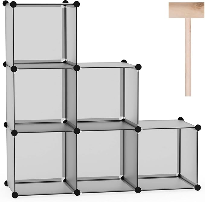 C&AHOME Cube Storage Organizer, 6-Cube Shelves Units, Closet Cabinet, DIY by CAHOME