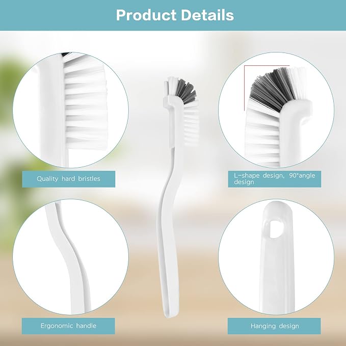 8 Pcs Dish Brush Bottle Bathroom Scrub Brushes Kitchen Cleaning Brush Right - Image 6