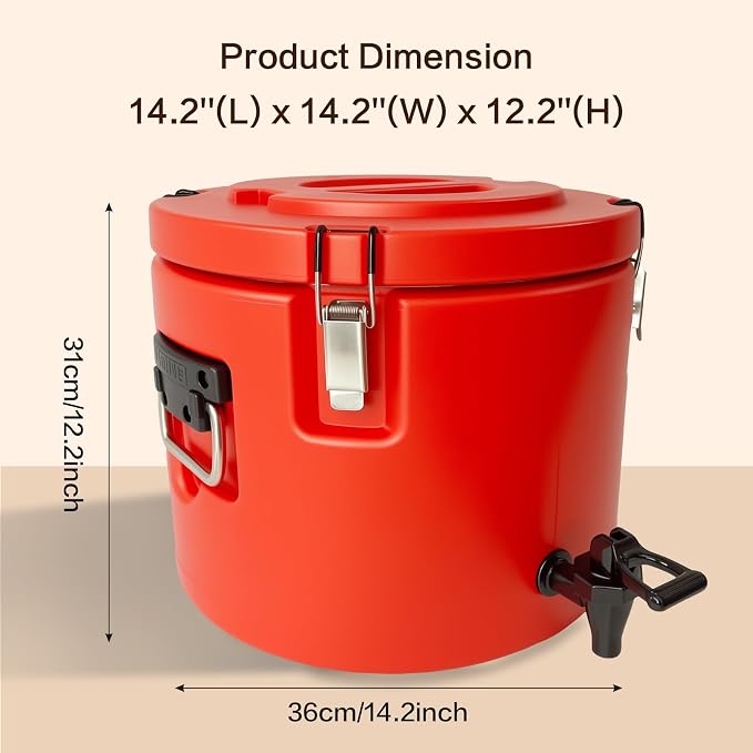 Insulated Beverage Dispenser, 20L/5 Gallon Thermal Hot & Cold Drink Dispenser - Image 7