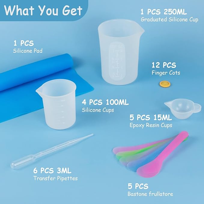 Creahaus Silicone Measuring Cups Tool Kit - Image 2
