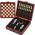 Wine Gift Set with Chess Board – Wine Accessories Kit for Men & Women