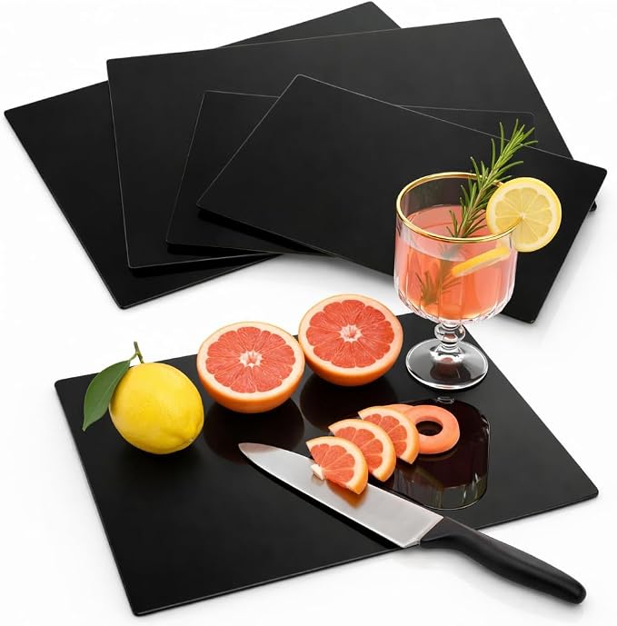 Hacaroa 4 Pack Tempered Glass Cutting Board by Hacaroa