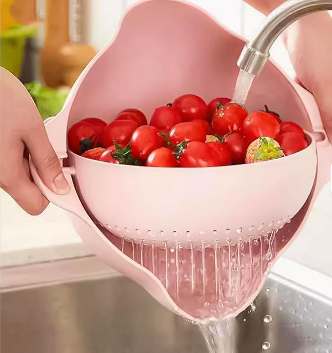 Kitchen Pro Double Rotatable Colander, Kitchen Sink Drainer - Image 3