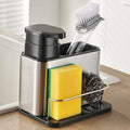 Dish Soap Dispenser 3-in-1 Sponge Holder by TESOT