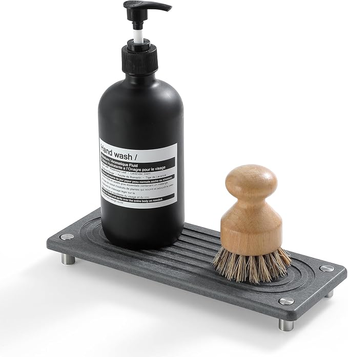 Razborci Water Absorbing Stone Sink Caddy Kitchen Sink Organizer Tray, by Razborci