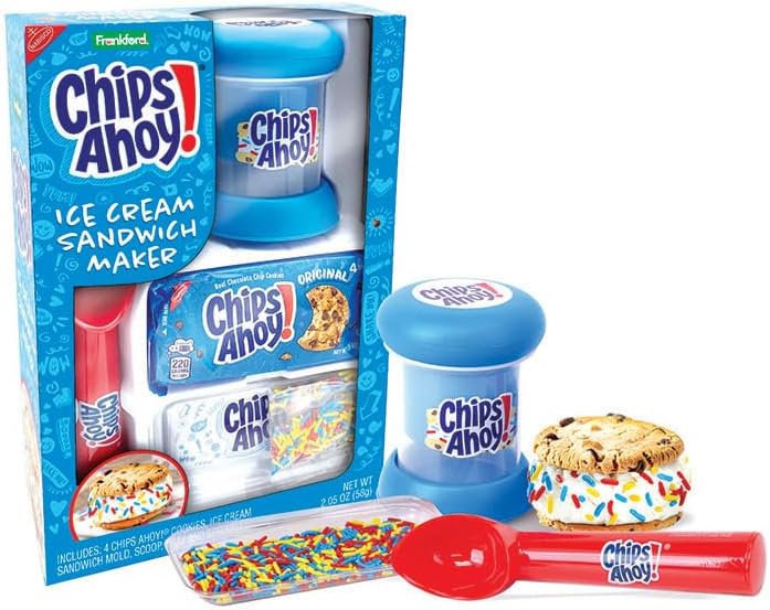 Frankford Chips Ahoy Ice Cream Sandwich Maker Gift Set with Chocolate