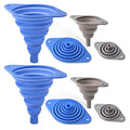 Kitchen Funnels Set 4 Pack，Small and Large，Silicone Collapsible Funnel，Small by Unknown