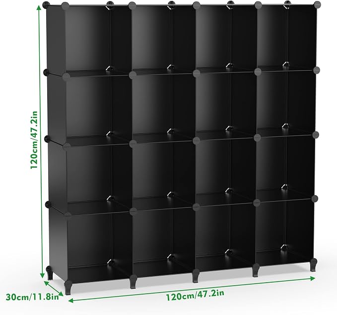 HOMIDEC Closet Organizers and Storage, 16 Cube Storage Organizer, Closet - Image 3
