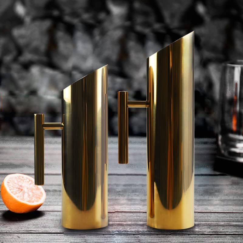 Stainless Steel Water Pitcher 70oz Coffee Milk Carafe Frothing Cup