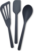 GreenPan Silicone 3 Piece Cooking Utensil Set, Fish Turner, Mixing Spatula by GreenPan