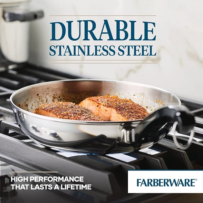 Farberware Classic Stainless Steel Cookware Pots and Pans Set - Image 6