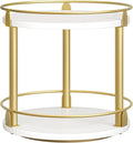 YATINEY Lazy Susan Organizer, Rotating Spice Rack, 2 Tier Spice Turntable by Yatiney