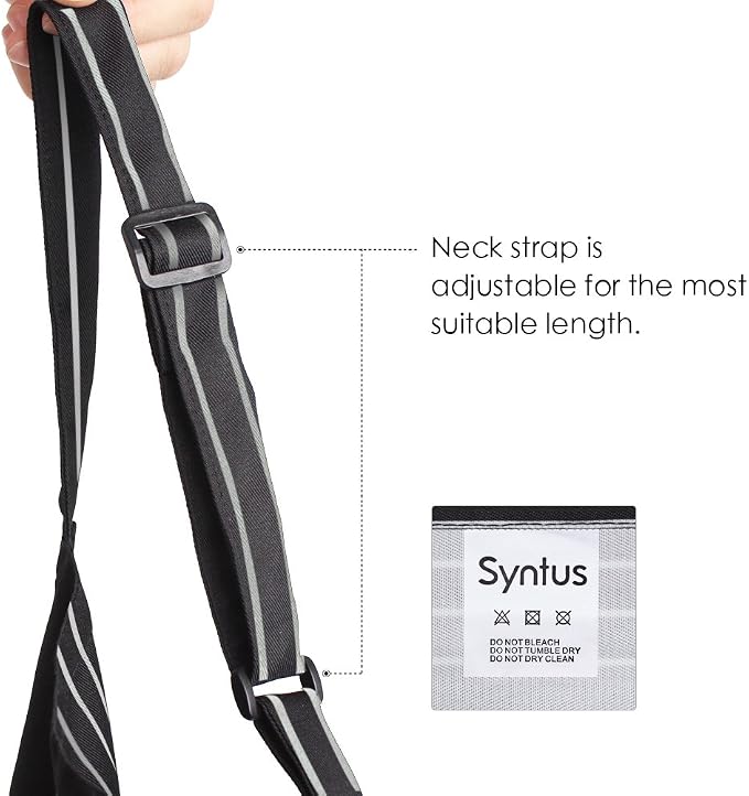 Syntus Apron for Men Women, Adjustable Cooking Kitchen Chef Aprons - Image 4