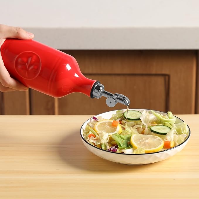 Sweejar 16 Oz Ceramic Olive Oil Dispenser Bottle, Oil Dispenser - Image 4