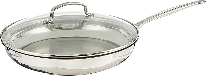 Cuisinart 12 Inch Skillet with Glass Cover, Chef's Classic Collection by Cuisinart