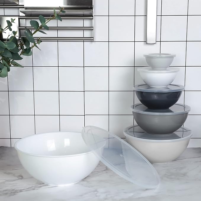 BoxedHome BPA Free Plastic Round Mixing Bowl - Image 5