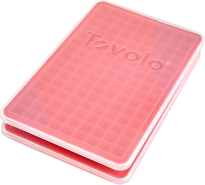 Tovolo Mini Ice Cube Tray with Lid Pack of 2 Small Ice Maker - Image 2