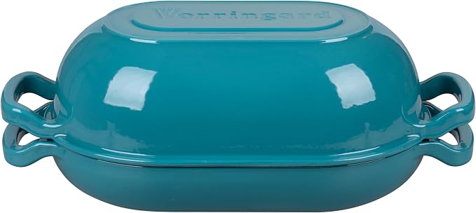 VORRINGARD Enameled Cast Iron Sourdough Bread Oven, Dutch Oven, Loaf Cast Iron - Image 7