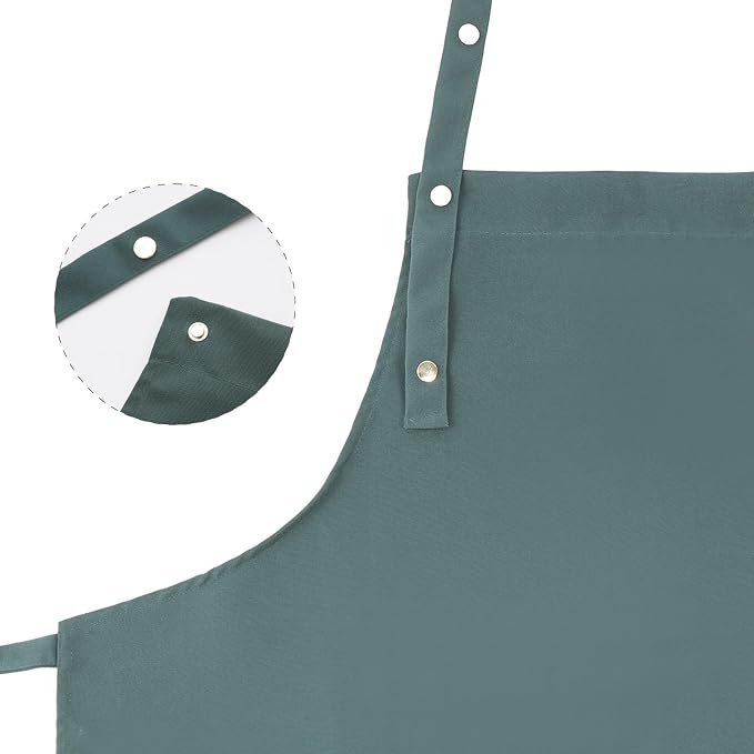 Tosewever Art Aprons for Women Painting Pottery Baking, Mens Buckle Straps - Image 3