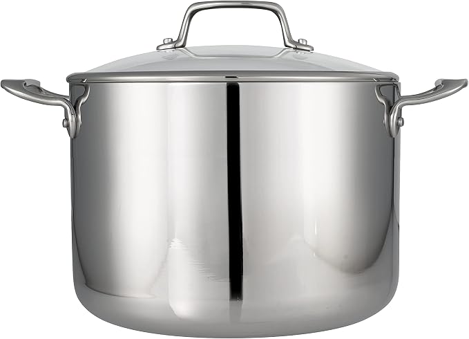 Tramontina Tri-Ply Clad Stainless Steel 8-Quart Stock Pot - Image 2