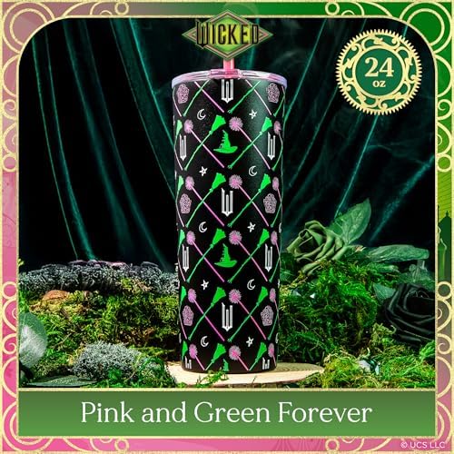 Dragon Glassware x Wicked Stainless Steel Tumbler with Straw, 24 oz
