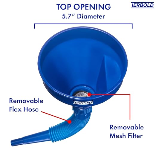 Automotive Flex Funnel with Hose | Wide Mouth Flexible Oil Funnel - Image 3