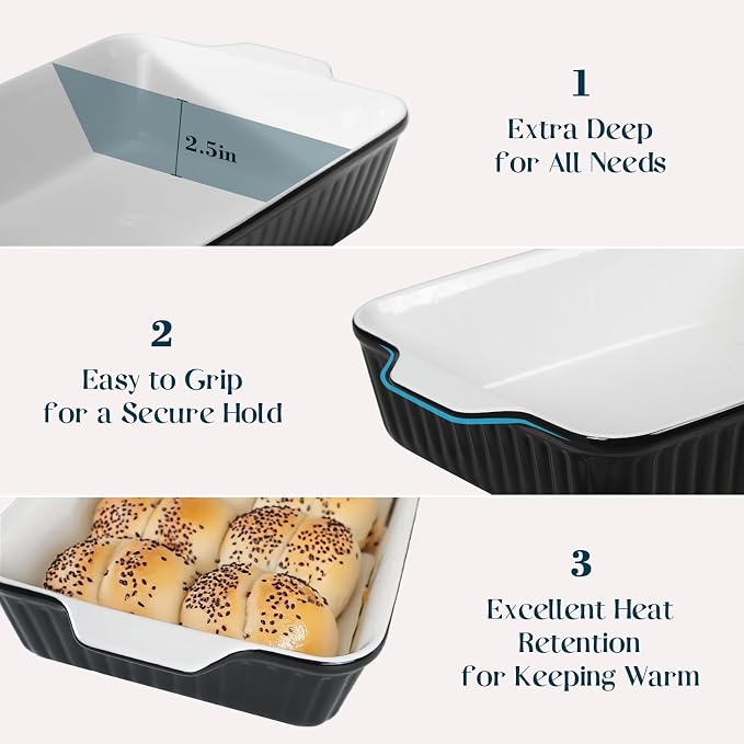 DOWAN 9x13-Inch Casserole Dishes - Image 3