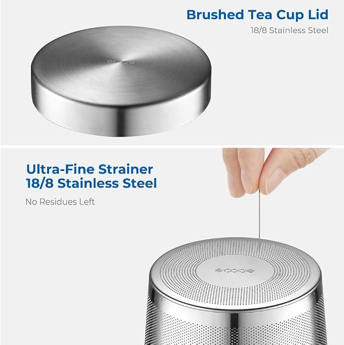 ecooe 16.9 Oz Borosilicate Glass Tea Mug Cup Tea Glasses - Image 3