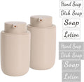 BosilunLife Khaki Soap Dispenser Set by BosilunLife