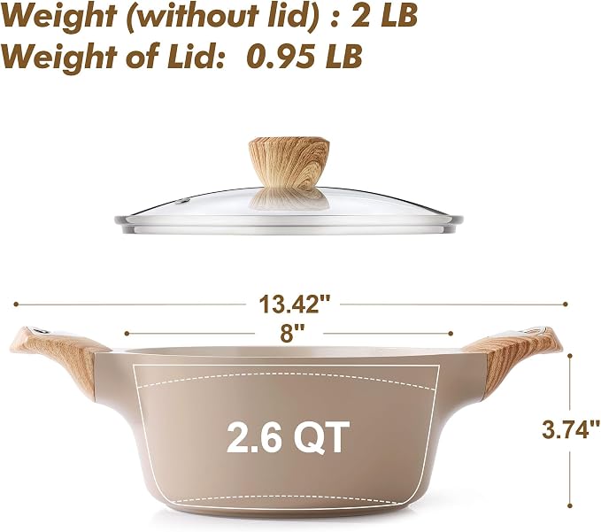 SENSARTE Ceramic Nonstick Stock Pot - Image 6