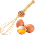 Handmade Wooden Whisks for Cooking - 10In Natural Bamboo Whisk by FHUMMYBT