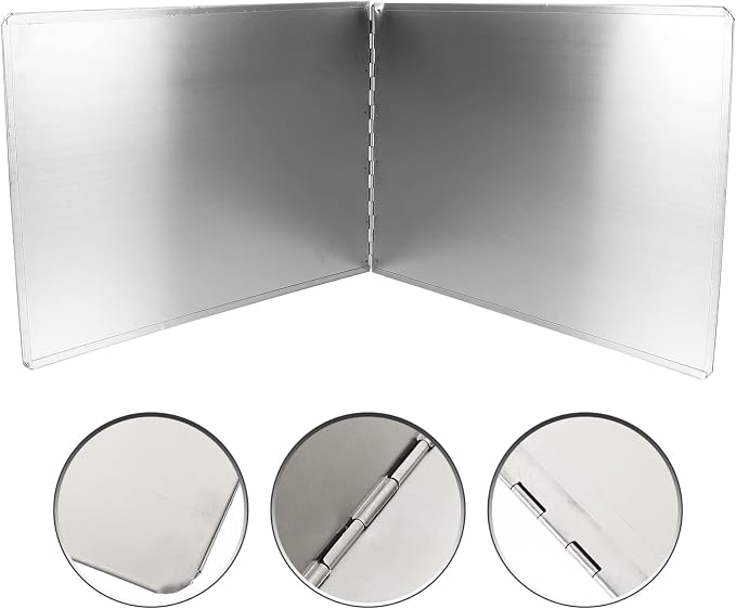 Kichvoe Stainless Steel Oil Splash Baffle 31.49X11.81 Inch Foldable Stove - Image 8
