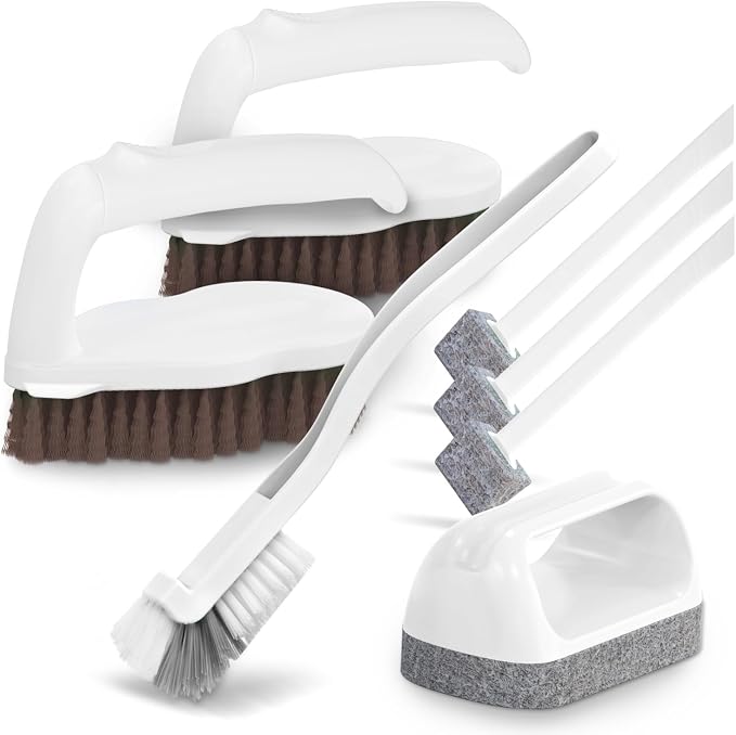 Holikme 7 Pack Deep Cleaning Brush Set, Scrub Brush, Grout Brush, Pool Brush by Holikme
