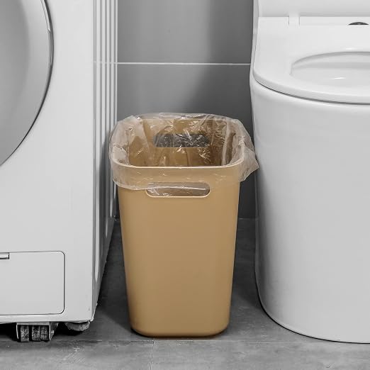 UUJOLY Plastic Small Trash Can Wastebasket, Garbage Container Basket - Image 4