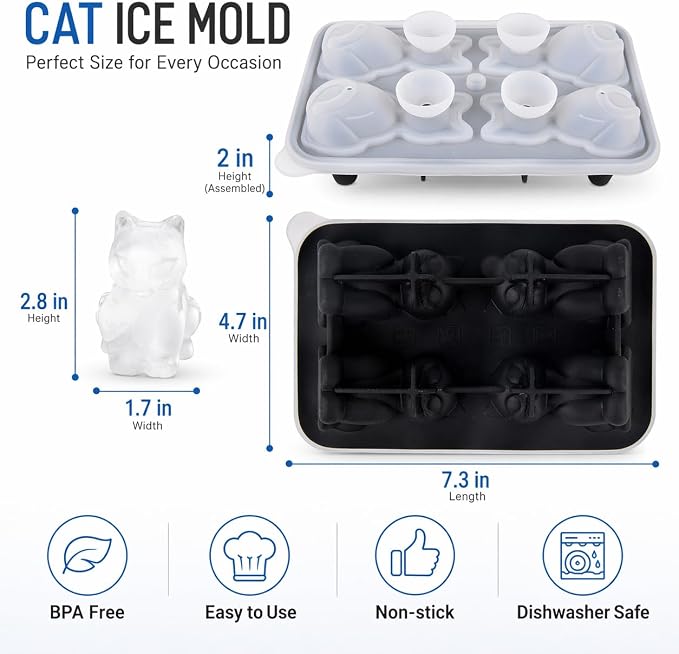Cat Ice Cube Tray Mold - Image 2