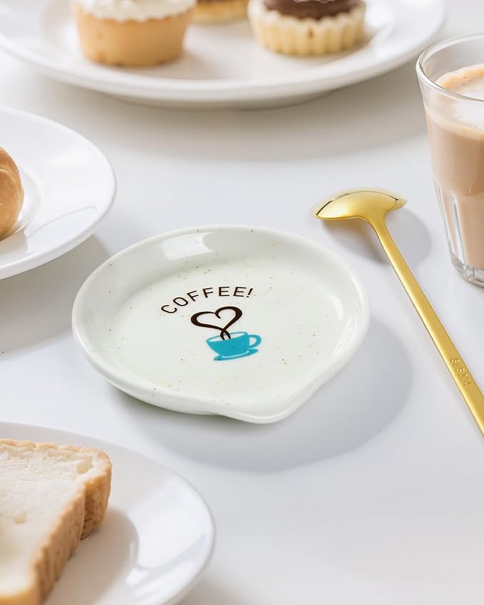 FANGSUN Coffee Spoon and Rest Set, Mini Spoon Holder - Image 5