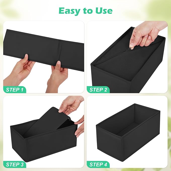Drawer Clothes Organizer 16-Pack, Fabric Folding Wardrobe Organizer, Can Store - Image 4