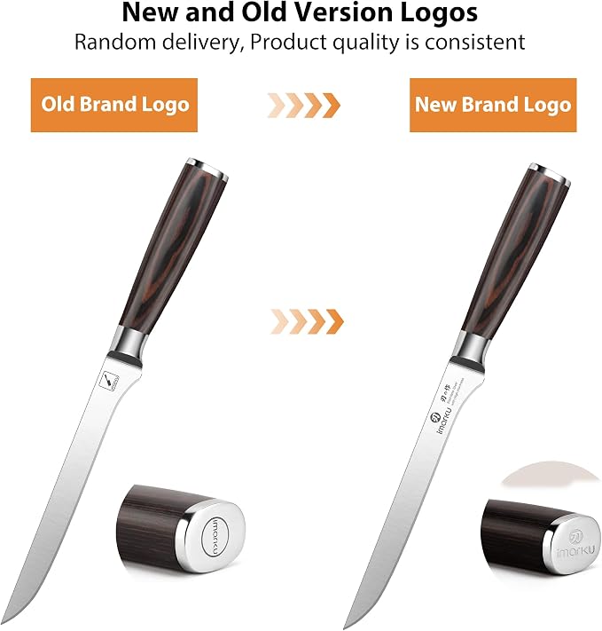 imarku Fillet Knife, German High Carbon Boning Knife, 6-Inch Stainless Steel - Image 3