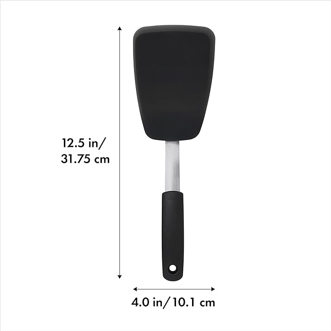 OXO Good Grips Large Silicone Flexible Turner & 65191 Good Grips Nylon Flexible - Image 3