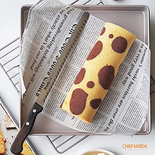 CHEFMADE Roasting Pan with Rack, 11-Inch Non-Stick Square Shallow Dish