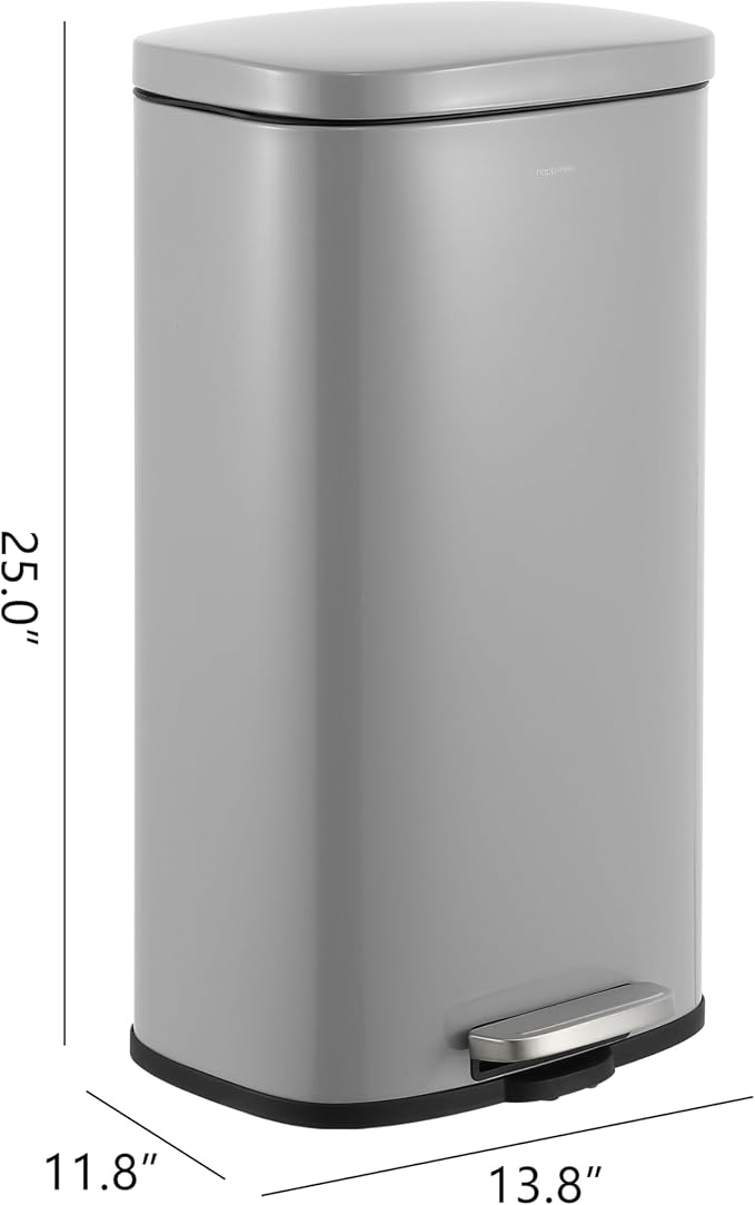happimess HPM1011D Curtis 8-Gallon Step-Open Trash Can, Fingerprint Resistant - Image 4