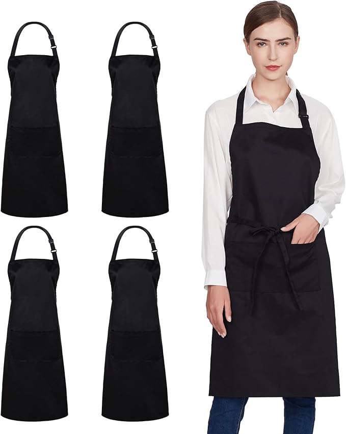 Jubatus 4 Pack 100% Cotton Aprons by Jubatus