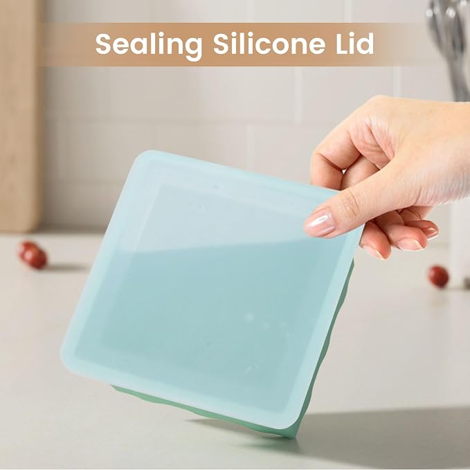Silicone Freezer Tray for Soup Ice Cubes: 2-Cup Freezing Trays - Image 4