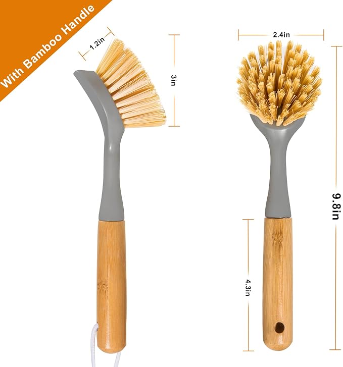 FunCee 2 Pack Kitchen Dish Brushes - Image 4