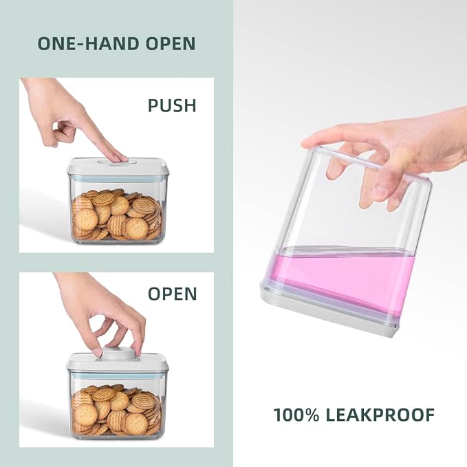 8-Piece Set of Pop Airtight Food Storage Containers - Image 2