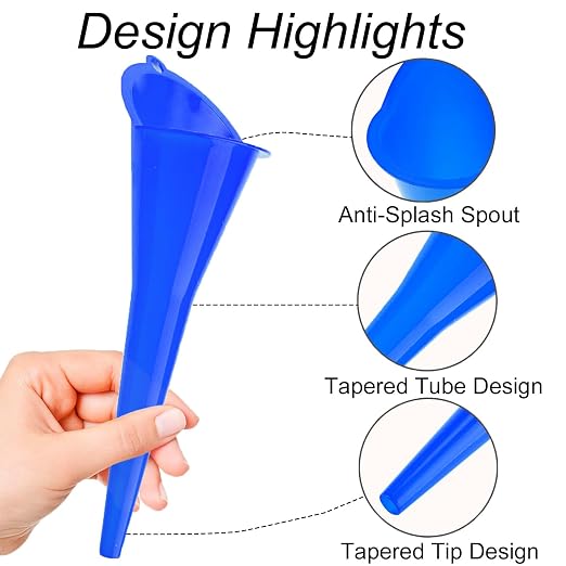 3-Pack Long-Neck Oil Funnels, Gas & Transmission Fluid - Image 3