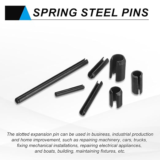MECCANIXITY 120Pcs Slotted Split Roll Pins 3/25 Inch Dia. 6/25 Inch Length - Image 5